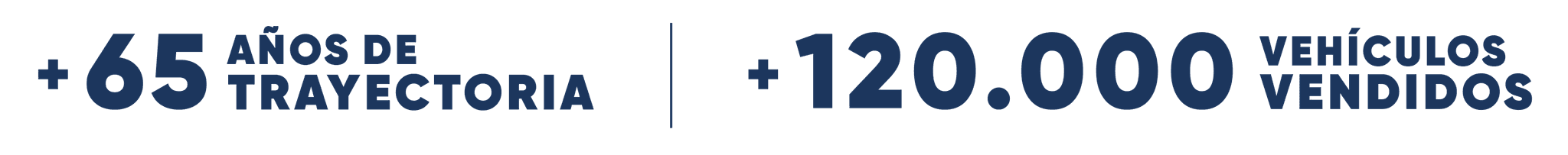 +65 años de trayectoria - +120.000 vehículos vendidos